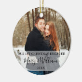 Onze eerste kerst was voorzien van een paar foto's keramisch ornament (Links)