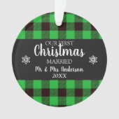 Onze eerste kerstacrylversiering ornament (voorkant)