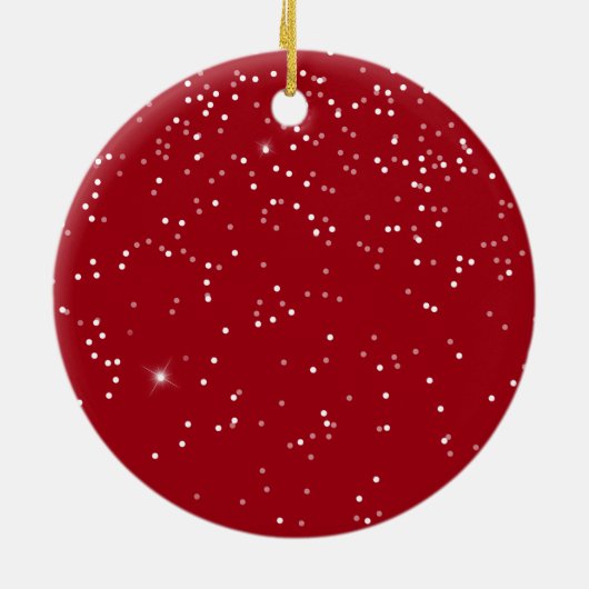 Onze eerste kerstbruiloft foto keramisch ornament (Achterkant)