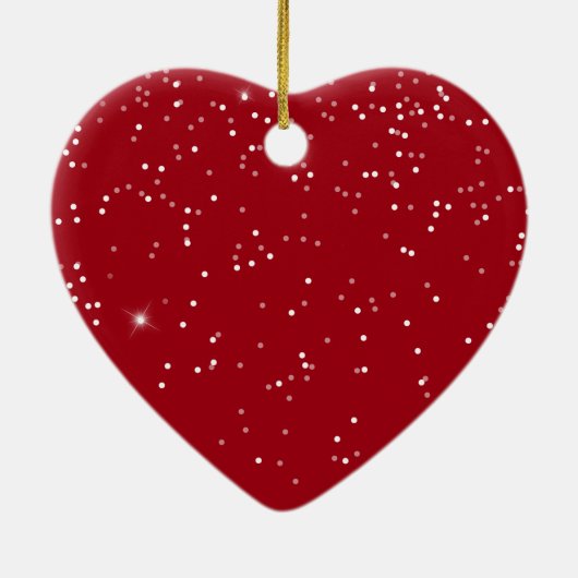 Onze eerste kerstbruiloft Ornament Heart RSG (Achterkant)