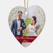 Onze eerste kerstbruiloft Ornament Heart RSG (Links)