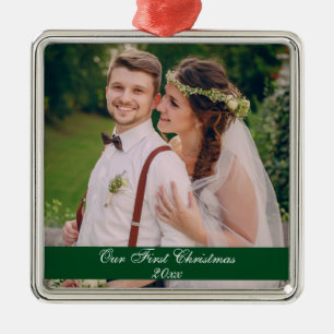 Onze eerste kerstbruiloft Premium Ornament SG