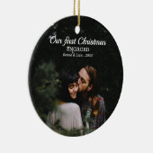 Onze eerste kerstcadeaufoto voor het script: keramisch ornament (Rechts)