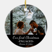 Onze eerste kerstcadeaufoto voor het script: keramisch ornament (Achterkant)