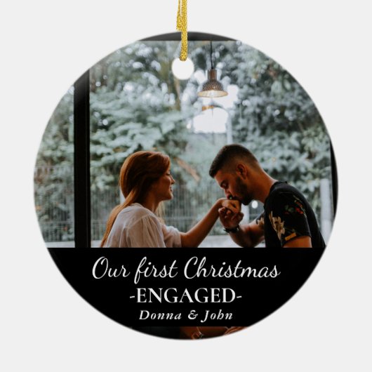 Onze eerste kerstcadeaufoto voor het script: keramisch ornament (Achterkant)