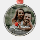 Onze eerste kerstcadeaufoto voor het script: metalen ornament (Voorkant)