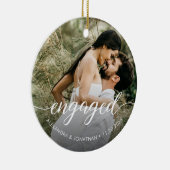 Onze eerste kerstcadeaufotonamen keramisch ornament (Rechts)