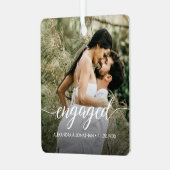 Onze eerste kerstcadeaufotonamen metalen ornament (Voorkant links)