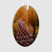 Onze eerste kerstcadeautje met eenvoudige foto ornament (voorkant)