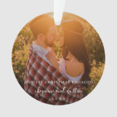 Onze eerste kerstcadeautje met eenvoudige foto ornament (voorkant)