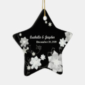 Onze eerste kerstcadeautjes voor de bruiloft keramisch ornament (Rechts)