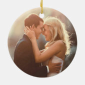 Onze eerste kerstcadeauwagen met Waterverf Keramisch Ornament (Achterkant)