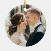 onze eerste kerstdag , groenery wesp keramisch ornament (Achterkant)