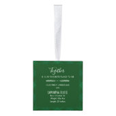 Onze eerste kerstfamilie Foto's Holiday Rustic Decoratie (Rechts)