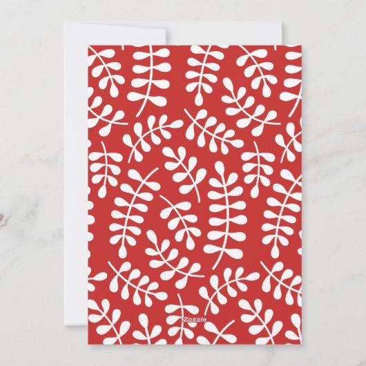 Onze eerste kerstfeestdag fotokaart feestdagenkaart (Achterkant)