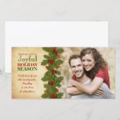 Onze eerste kerstfeestdag in de buurt feestdagenkaart (Voorkant / Achterkant)