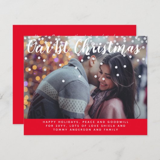 ONZE EERSTE kerstfeestdag in de Review (Voorkant / Achterkant)