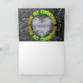 Onze eerste kerstFeestdagen Wintersneeuwfotokaart Feestdagen Kaart (Binnen)