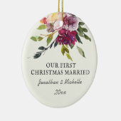 Onze eerste kerstfeestelijke bijbel is kerstmis keramisch ornament (Rechts)