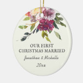 Onze eerste kerstfeestelijke bijbel is kerstmis keramisch ornament (Links)