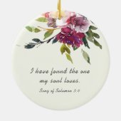 Onze eerste kerstfeestelijke bijbel is kerstmis keramisch ornament (Achterkant)