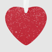 Onze eerste kerstfeestelijke foto Red Heart SB Ornament (achterkant)