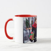 Onze eerste kerstfeestelijke foto Rood Mok (Links)