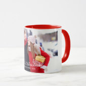 Onze eerste kerstfeestelijke foto Rood Mok (Voorkant rechts)