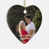 Onze eerste kerstfeestelijke fotokeramische versie keramisch ornament (Rechts)