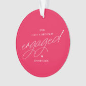 Onze eerste kerstfeestelijke fotoversiering ornament (voorkant)