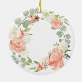 Onze eerste kerstfeestelijke organisatie keramisch ornament (Achterkant)