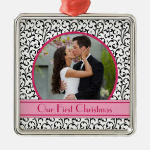 Onze eerste kerstfeestelijke organisatie metalen ornament