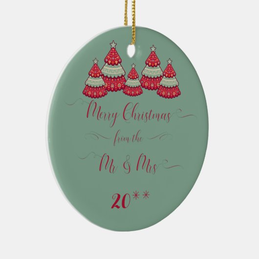 Onze eerste kerstfeestelijke organisatie voor kers keramisch ornament (Rechts)