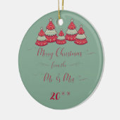 Onze eerste kerstfeestelijke organisatie voor kers keramisch ornament (Links)