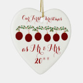 Onze eerste kerstfeestelijke organisatie voor kers keramisch ornament (Rechts)