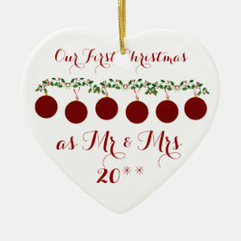 Onze eerste kerstfeestelijke organisatie voor kers keramisch ornament