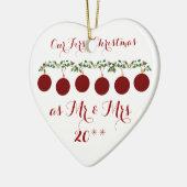 Onze eerste kerstfeestelijke organisatie voor kers keramisch ornament (Links)