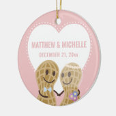 Onze eerste kerstfeestfoto in combinatie keramisch ornament (Links)