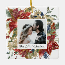 Onze eerste kerstfoto Elegant Floral