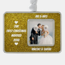 Onze eerste kerstfoto en naam Glitter