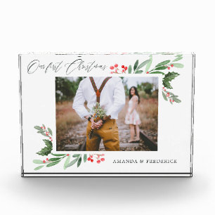 Onze eerste kerstfoto Holly Jolly Fotoblokken