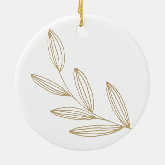 Onze eerste kerstfoto keramisch ornament (Achterkant)