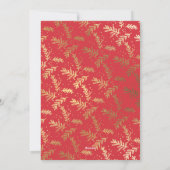 Onze eerste kerstfoto met handschrift Pas getrouwd Feestdagenkaart (Achterkant)