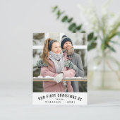 Onze eerste kerstfoto met Mr en Mrs Wedding. Briefkaart (Staand voorkant)