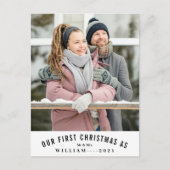 Onze eerste kerstfoto met Mr en Mrs Wedding. Briefkaart (Voorkant)