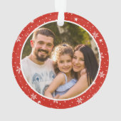 Onze eerste kerstfoto met Quaranted Ornament (achterkant)