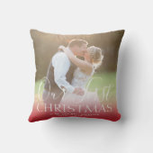 Onze eerste kerstfoto, Mr en Mrs Holiday. Kussen (Achterkant)