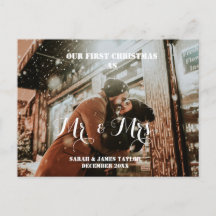 Onze eerste kerstfoto Mr & Mrs Passen getrouwd