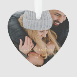 Onze eerste kerstfoto ornament