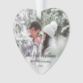 Onze eerste kerstfoto ornament (voorkant)